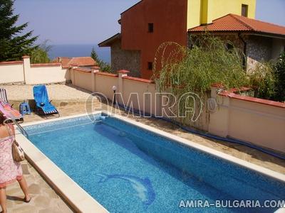 Furnished sea view villa in Balchik pool