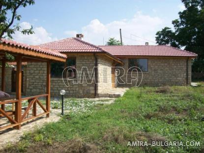 House in traditional Bulgarian style garden