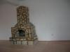 Renovated bulgarian holiday home fireplace